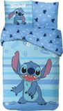 Lilo en Stitch Disney - Lilo & Stitch - Dekbedovertrek - 140x200 Cm - Eenpersoons - 100% Katoen - Blauw