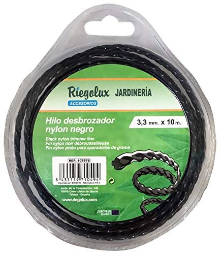 Riegolux Grastrimmer Nylon Helical Zwart 3.3mm x 10m