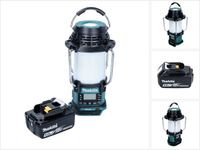 Makita DMR 056 T1 radio sans fil 18 V FM DAB+ avec lanterne torche 360° IP65 + 1x batterie rechargeable 5.0 Ah - sans chargeur