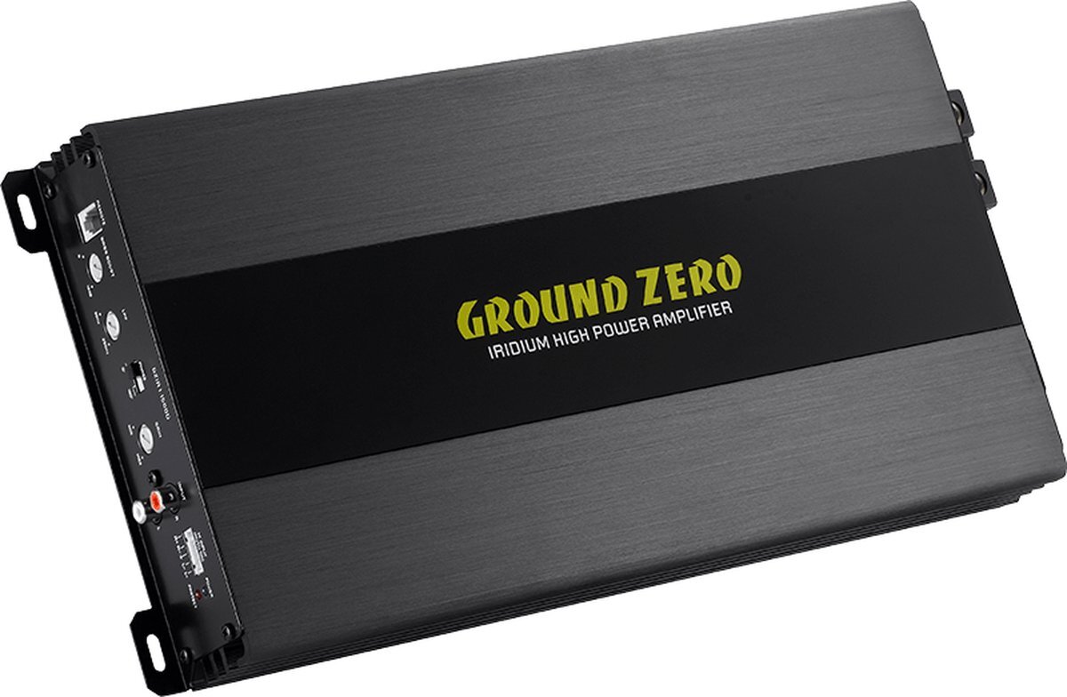 Ground Zero Ground Zero Iridium GZIA1.1500 monoblock versterker 1300 watts RMS 1 ohm - met bass remote unit