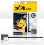 Schellenberg 60990 bluetooth garagedeur afstandsbediening, universele smartphone bluetooth garagedeuropener met led, Antraciet