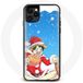 Maniacase Hoesje voor iPhone 12 Pro Max Anime One Piece Luffy Eerste Kerstdag 2023