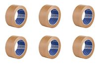 ACIT Ecologische bruine papieren plakband - Pack van 6 rollen - 50 meter x 50 mm - zonder oplosmiddelen