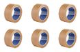 ACIT Ecologische bruine papieren plakband - Pack van 6 rollen - 50 meter x 50 mm - zonder oplosmiddelen