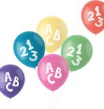 Folat Ballonnen Schulanfang 33cm - 6 stuks
