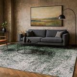 LOLA&MOI Vloerkleed - 200 x 280 cm - Reflect Christmas Tree - Groen - Laagpolig - Gerecycled PET