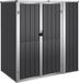 vidaXL Tuinschuur 161x89x161 cm gegalvaniseerd staal antracietkleurig
