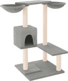 vidaXL Kattenmeubel met krabpalen 82 cm lichtgrijs