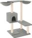 vidaXL Kattenmeubel met krabpalen 82 cm lichtgrijs
