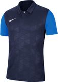 Nike Trophy IV Sportpolo - Maat 116 - Unisex - Navy/Blauw