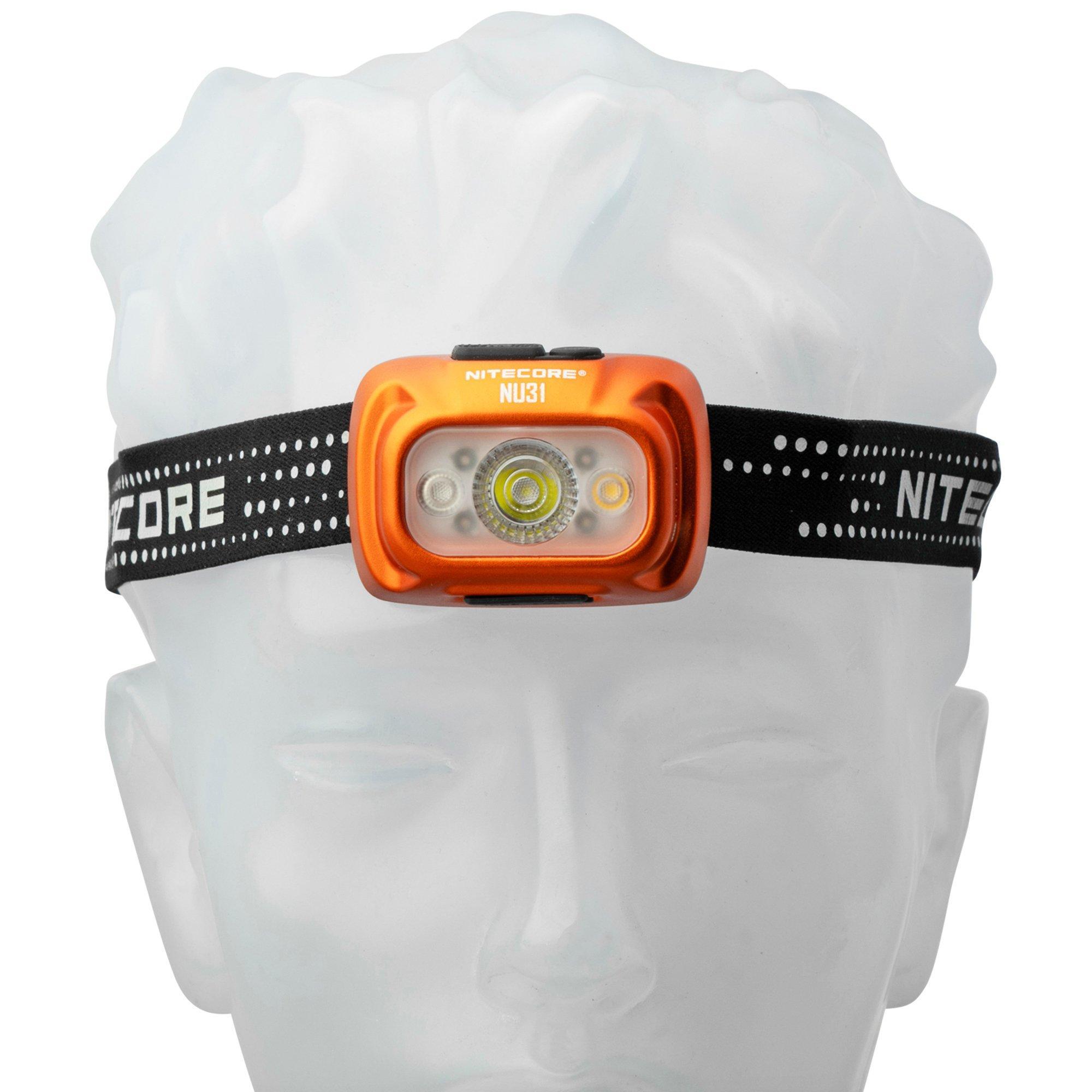 NiteCore Nitecore NU31-OR Tangelo Orange, oplaadbare hoofdlamp, 550 lumen