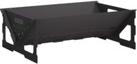 vidaXL Brasero noir acier 60 x 40 x 20 cm