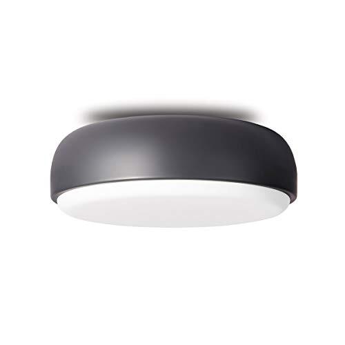 Northern Plafondlamp uit de serie Over me in de kleur donkergrijs, diameter van 40 cm, gloeilamp E27 max. Slechts 3 x 13W LED, 645