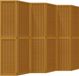 vidaXL Kamerscherm met 6 panelen massief paulowniahout bruin