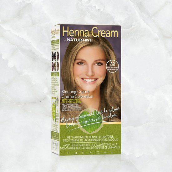 Naturtint Henna Cream 7.0 Hazelnoot Blond - 110ml - Semi-Permanent Hair Dye