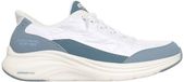 Skechers Slip-ins Contour Foam Cozy Fit Sneakers Dames Wit/Blauw