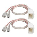 Nulth Luidspreker Kabelboom Adapter Connector Plug Vervanging voor Hyundai Accent/Azera/Tucson, KIA Soul Forte Sedona 2005-2021 Aftermarket Tweeter Luidspreker Kabel Plug, 2 ST