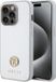 Guess 4G Strass Metal Logo Back Case - Apple iPhone 15 Pro - Zilver