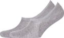 Tommy Hilfiger Invisible Sneakersokken - 2 pack - Grijs Melange - Maat 39-42