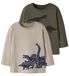 NAME IT Hemd 'NMMRIMA' taupe / marineblauw / olijfgroen / zwart
