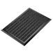 WEST&EAST Deurmat buiten 40x60 cm, aluminium buitendeurmat met rand, polypropyleen toplaag, borstelmat voor buiten, voordeurmat, outdoor entreemat, voetmat met aluminium (Zwart, 40x60 cm)