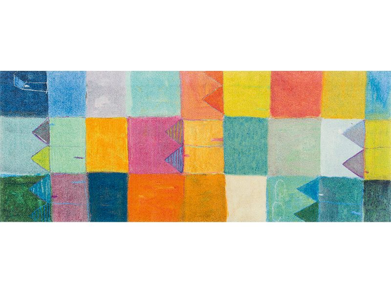 Wash+Dry 020311 Deurmat - Rechthoek - Multi - 80cm - Binnen