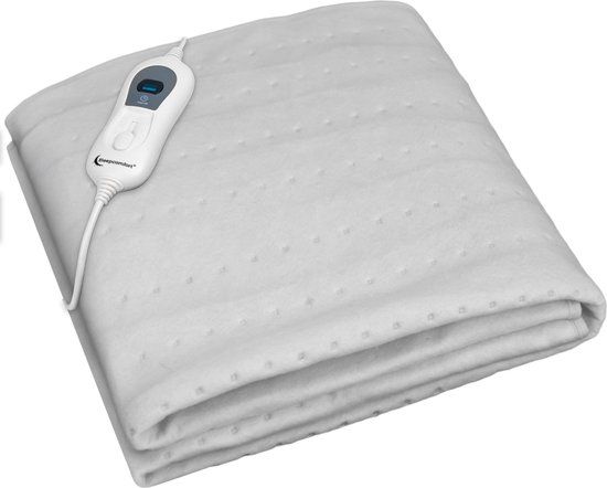 Sleepcomfort Elektrische Onderdeken 1 persoons - 150 x 80 cm - Wit - Met Timer & 3 Warmtestanden