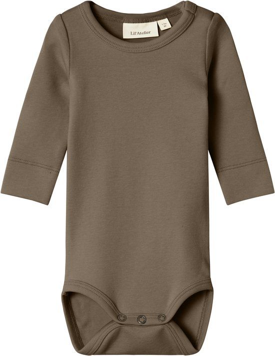 NAME IT NBNGAYO LS SLIM BODY LIL NOOS Shitake Baby Romper