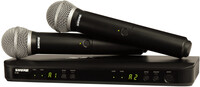 Shure Shure BLX288E/PG58 dubbel radiosysteem met PG58 microfoons en dubbele receiver S8 (823-832 MHz)