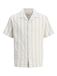 JACK & JONES Jprbluwilliam Structure Resort S/S Shirt Jprbluwilliam Structure Resort S/S T-shirt heren (1 stuk), Grijs Whitecap