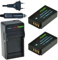 ChiliPower 2 x EN-EL20 accu's voor Nikon - inclusief oplader en autolader