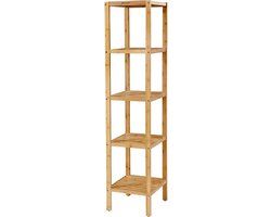Bamboe Opbergrek - Smal - 5 planken - Naturel