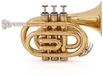 Gear4music Pocket Trompet, Goud