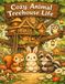 Cozy Animal Treehouse Life: 40 Cute Woodland Coloring Pages