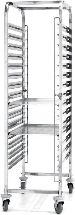 Hendi Regaalwagen - RVS - 15x 60x40cm - 69x51,5x(H)169,5cm