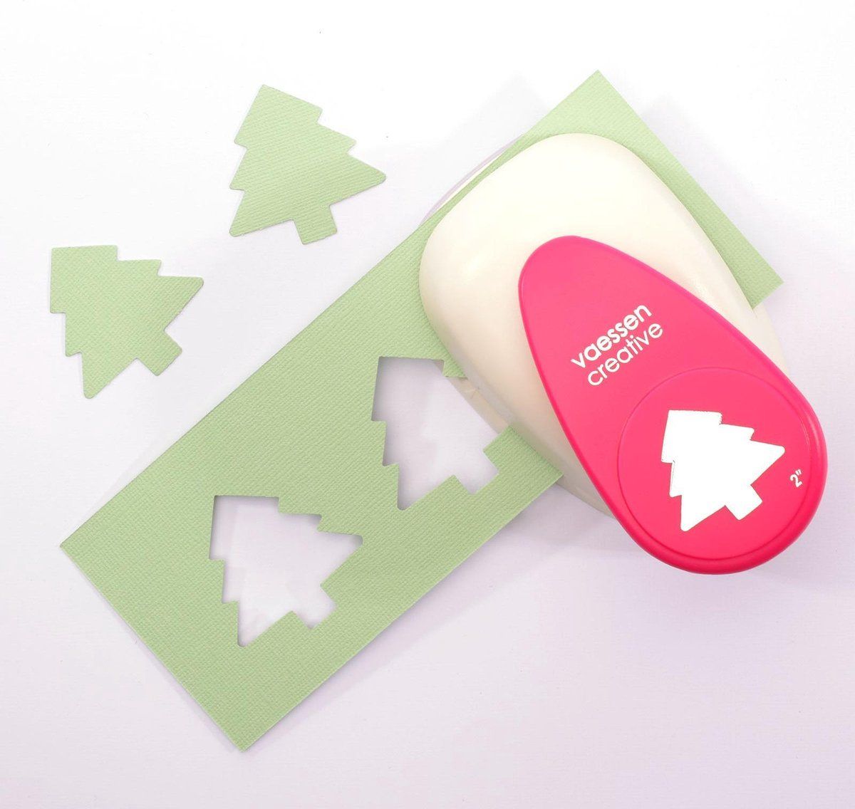 Vaessen Creative Figuurpons - Boom - Formaat XL - Wit