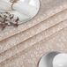 ANRO Tafelkleed Viooltjes Beige Rond Ø140cm
