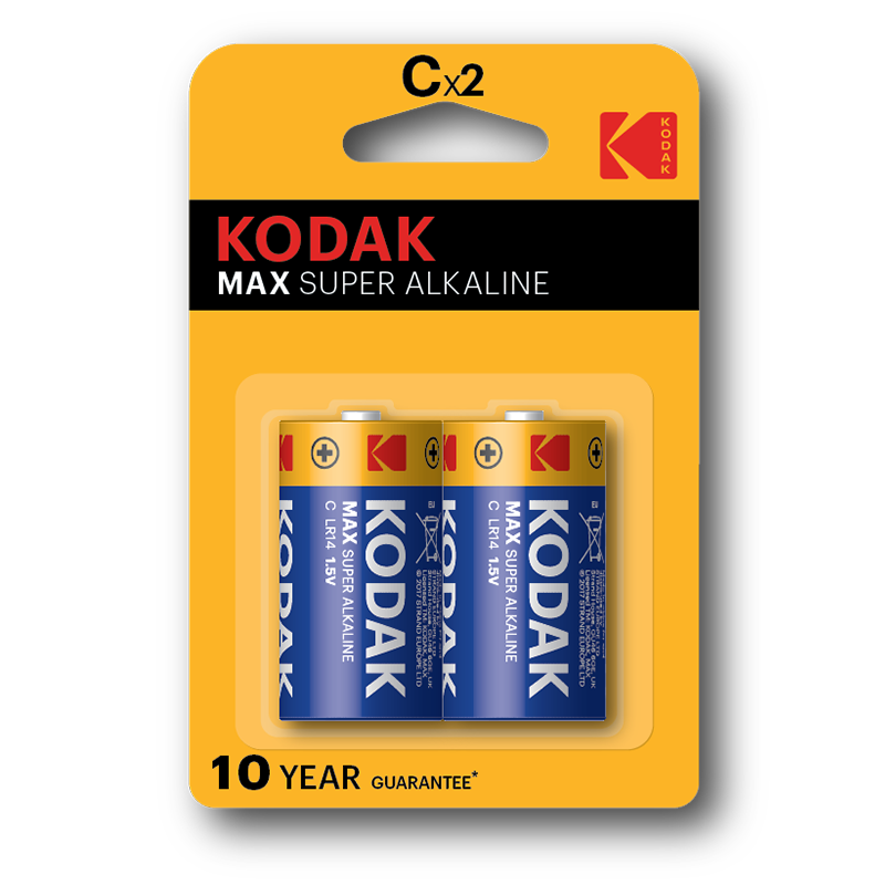 Max Super C Alkaline Batterijen - 2 stuks - 8400 mAh