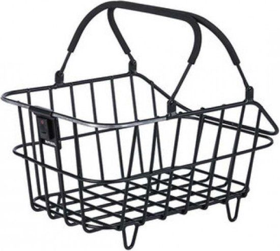 Basil Cento Alu Multi System Nordlicht Fietsmand - Achter - Aluminium - Matzwart