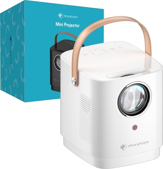 imoshion Mini projector - Mini beamer WiFi en Chromecast - 3400 lumen - Wit