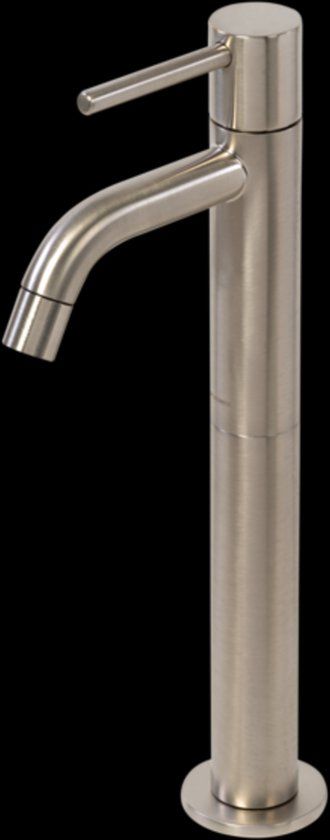 Plieger Napoli Fonteinkraan - Geborsteld Chroom - 28.4 cm - 1 Handvat