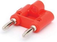 HQ Velleman DUBBELE BANAANPLUG - ROOD