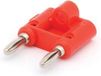 HQ Velleman DUBBELE BANAANPLUG - ROOD
