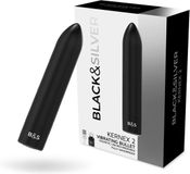 BLACK and SILVER Bullet Vibrating Kernex 2 Black