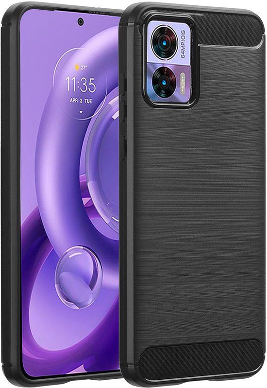 imoshion Brushed Backcover voor de Motorola Edge 30 Neo - Zwart