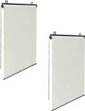 Merkloos Set van 2 rolgordijnen L 124 x H 225 cm voor pergola ecru