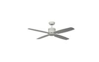 Pepeo energiebesparende plafondventilator Turno inclusief afstandsbediening, chroom, 132201303 wit/wit