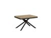 ITYHOME - Table extensible 120/380x90 cm Karida Evolution, chêne (naturel), cadre et pieds anthracite