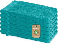 Lavea® 6 Washandjes Oceaanblauw 16 x 22 cm