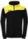 Kempa veste d'entraînement Athletics 29 avec capuche Hommes Noir/Jaune citron